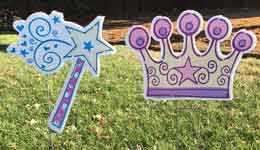 Princess Wands and Crows from Greetings by the Yard, Cards by the Yard, Flamingo Surprise